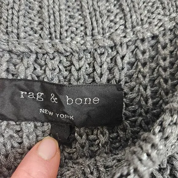 rag & bone Gray Crew Neck Sweater - Picture 4 of 8